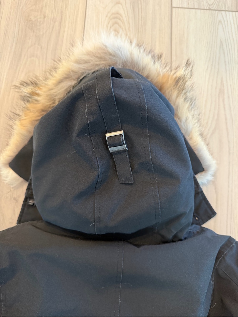 Canada Goose Black Winter Coat Women’s Small Fur Hood - Picture 13 of 13